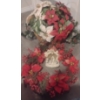 Image 2 : Winter Foliage Collection - Poinsettia Center Piece w/ Winter Berry Wreath & Nativity Scene 10T