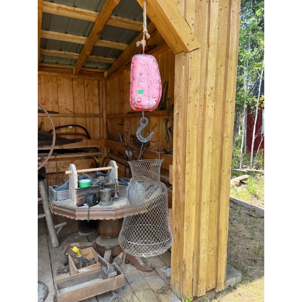 Antique Hanger With Crab Trap 
