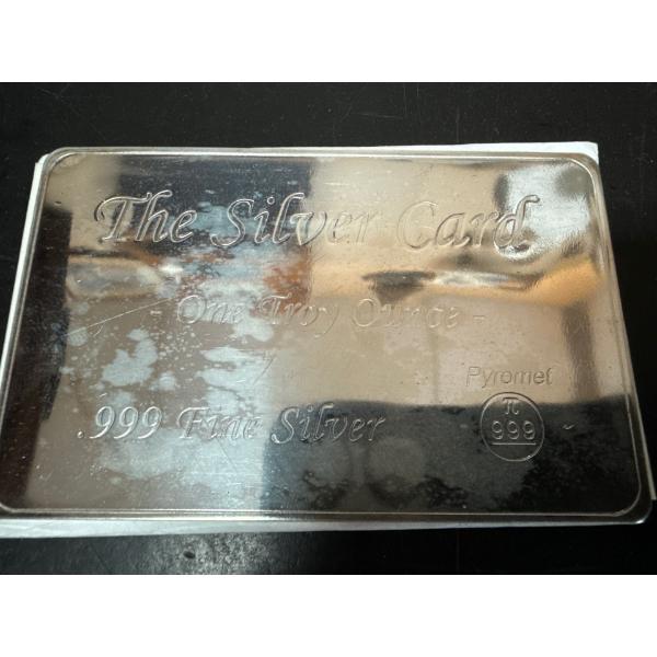 The Silver Card One Troy Ounce Silver Pyromet 999