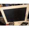 Image 3 : Antique Black Board with Assorted Irons and Trivet