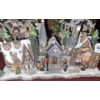 Image 2 : Holiday Homes: Christmas Villages (One Steeple Broken but Attached) and Carolers 
