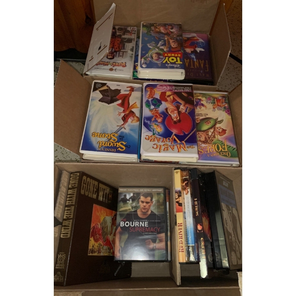 Children VHS Tapes Plus Various DVD Films 