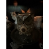 Image 6 : Decorative Owl Collection #3 -  Owl Lamp, Lovely Owl Trinket Box, Small Solid Metal Owl 