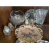 Image 1 : Decorative Glassware and Hand-Painted Porcelain Plate