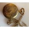 Image 3 : Vintage Tradition 17 Jeweled Incabloc Metal Pocket Watch in Case w/ Gold + Dark Colored Bangles 
