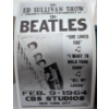 Image 2 : GE 7-4100JA Cathedral Style AM/FM Radio and Beatles Ed Sullivan Poster