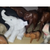 Image 5 : Collection of Elephant Decor: Wood, Stone, Ceramic- Includes: Wooden Pair 11 W, 6.5 T