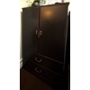 Image 3 : Beautiful Dark Wood Bedroom Armoire ONLY 28x16x70
