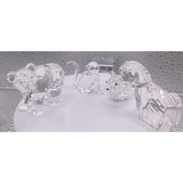 Swarovski Crystal Animals Bear, Monkey, Bunny, Horse 