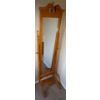 Image 1 : Vintage Oak Full Length Mirror - Spindle Style 19x68
