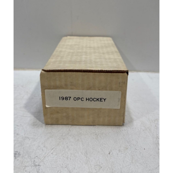 Box of 1987 OPC Hockey Cards