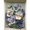 Image 5 : 3-D Collage Prints of Owls 11 X 12 and Pansies 11 X 14, Unframed 