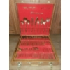 Image 1 : Bronze Set Of Assorted Cutlery w/Wooden Carrying Case