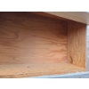 Image 2 : Wooden Dresser Painted White with 4 Drawers 34 T 21 L, 12 W and Vintage Desk 29 L, 27 T, 23 W