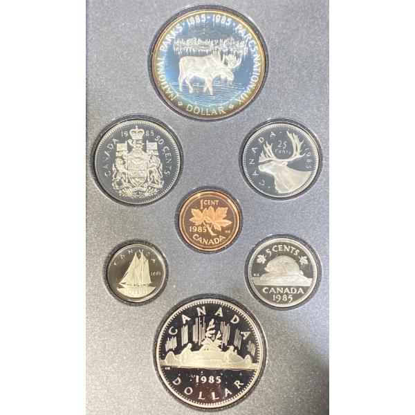  1985 Silver National Parks of Canada Dollar Proof Coin Set
