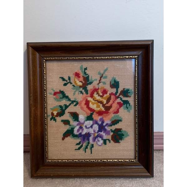 Embroidered Floral Art 12x12 (2nd duplicate)