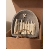 Image 4 : Nativity Luminaries Set of 3, Kenya Soapstone Nativity Scene in Cave, and Monk Themed Pottery 