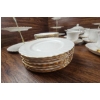 Image 10 : Royal Albert 'Val D'Or' 72-Piece Bone China Set with Gilded Accents