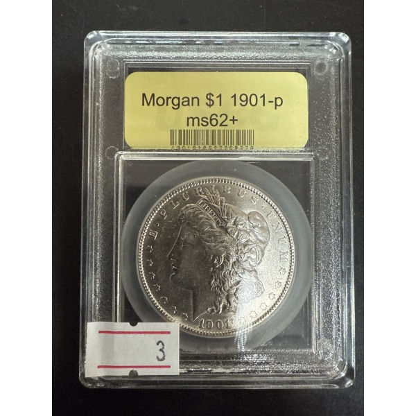 1901 P Morgan Dollar MS62