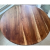 Image 1 : Modern Crate & Barrel Hayes 60" Round Acacia Dining Table 