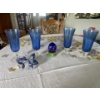 Vintage Murano Italian Glasses (4), Glass Egg, Murano Glass Flower
