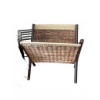 Image 6 : Bundle: Wicker Tree With Lights, Woven Magazine Rack, Metal Rack