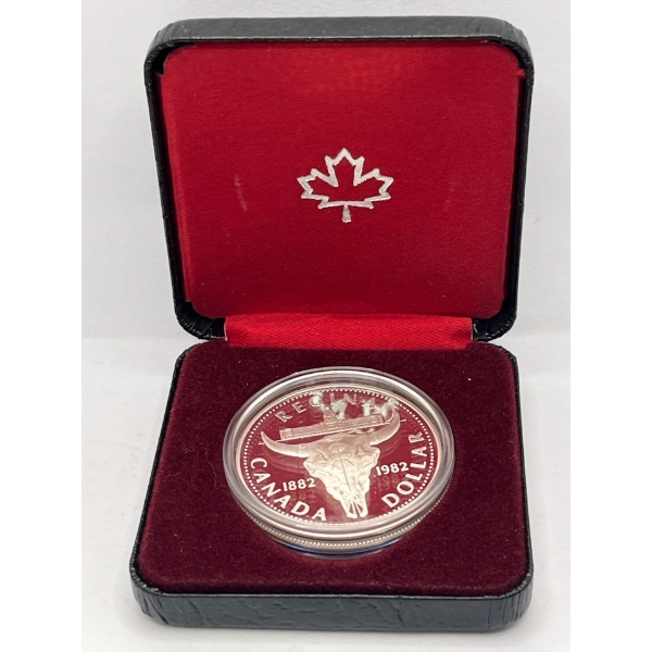 1982 100th Anniversary of the city of founding of the city of Regina Silver Dollar .500 23.32g