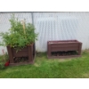 Pair of Brown Wooden  50 w, 22 d, 25 h & 31 w, 32, h, 28 h