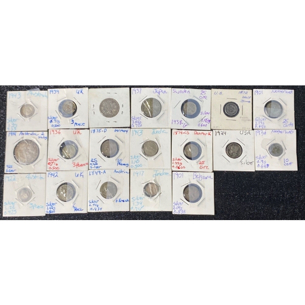 Silver Coins From Across the Globe