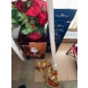 3 Foot Tall Pre Lit Christmas Tree w/ Ceramic Santa Figure Holiday Scroll & More