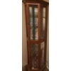 Image 1 : Wooden Corner Display Cabinet 24 W, 11 D, 72 T