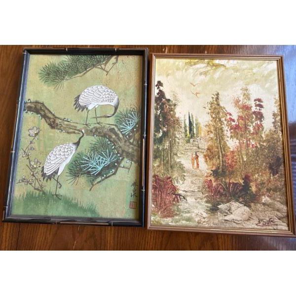 Oriental Paintings, Set of 2 - 12x16 