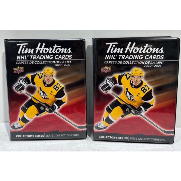 Binders of Upper Deck/Tim Hortons 2020/21 Collector Hockey Cards