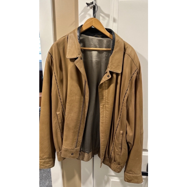 Mens Leather Jacket  Size 48 