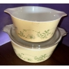 Image 1 : Shenandoah Spring Blossom Pyrex Casserole Dishes (One Lid)