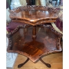 Image 1 : Antique Two Tier Mahogany Table 28W x 33T