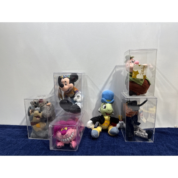 Disney Store Collectables: Minnie, Cheshire Cat, Jiminy Cricket, and more