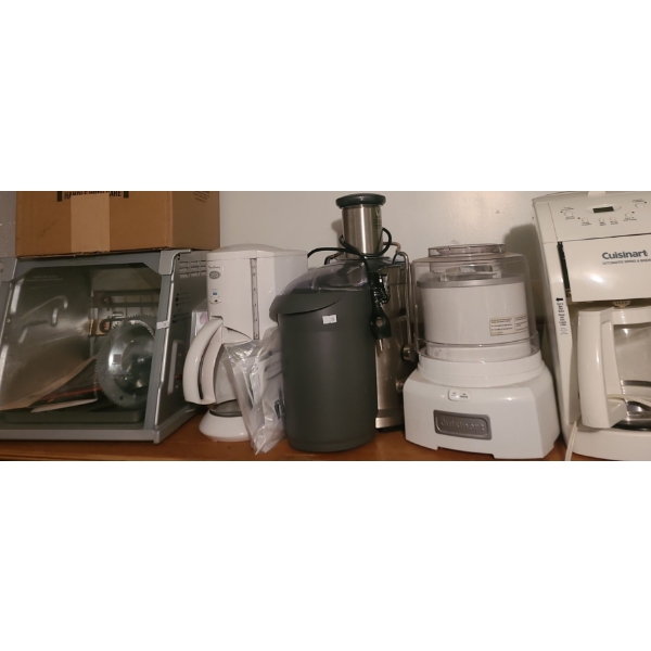 Contents of Storage Room Shelves- Kitchen Small Appliances- Coffee Makers and More!