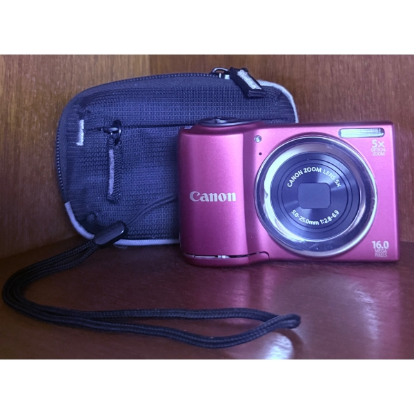 Canon 16.0 MP Compact Digital Camera with Case and Strap