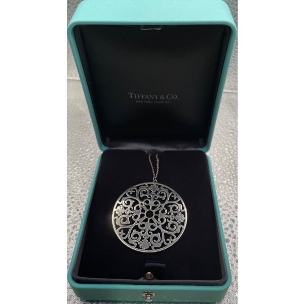 Tiffany & Co Sterling Silver Enchant Pendant Ag 925 15"