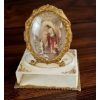 Image 2 : Religious Art Print with Accessories, Including Two Leather-Bound Books