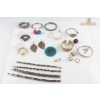 Image 1 : Costume Jewelry Lot Including Bracelets, Earrings, Brooch, Rings, and Bangles