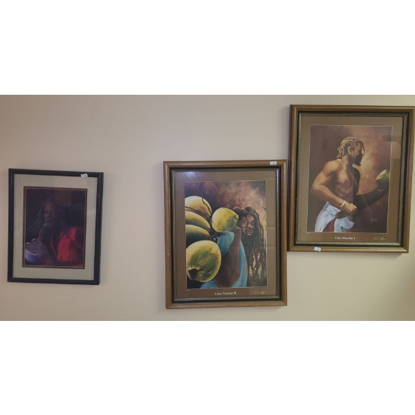 Coco Warrior 1 and 2 Prints 16 X 20 and Print of Woman Singing 12 X 15