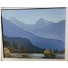 Image 2 : "Near Jasper", Artist: John Arends, Framed Oil on Canvas 18 X 16