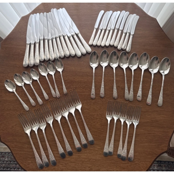 BIRKS Sterling Flatwear Collection w/ 8 Bonus Regency Plate Tablespoons