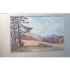 Image 4 : Vintage Watercolor Collection Unsigned w/ W. Marshall Signed Chalk/Oil on Board 
