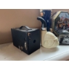 Image 6 : Antique sailor sculpture, pinhole, camera, collector tins, globe bookends, vintage bike-horn and an 