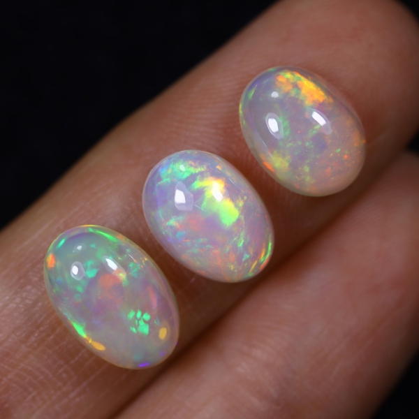 5.55 ct Certified Fire Opal Gemstone Parcel CAB Cut ($4,162 Appraisal)