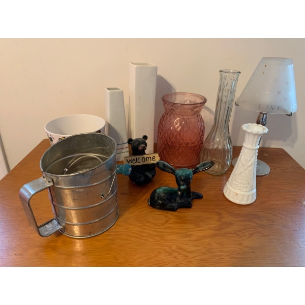 Blue Mountain  Pottery, Milk Glass, Vases and more