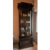Image 1 : Dark Wood Curio Cabinet-Contents Not Included 22x11x71 Inches